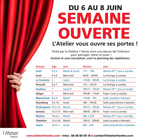 Semaine ouverte 2023